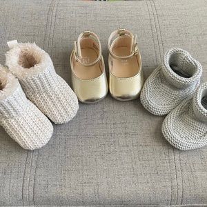 NWOT Baby Gap Crib Shoe Bundle (3 pairs)